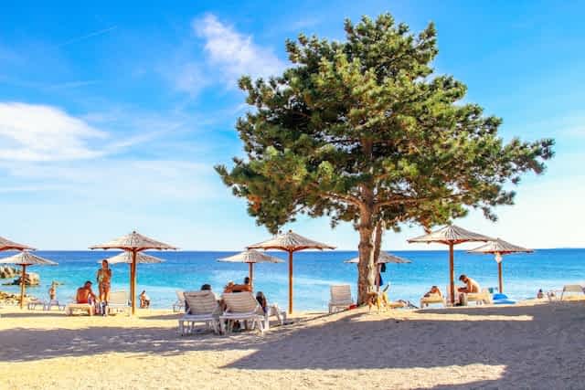 Beaches on the island of Pag